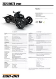 CAN-AM 25 RYKER SPORT 900 ACE - Can-Am Roadsterit 2025 mallisto - 138862 - 2