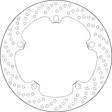 GOLDFREN jarrulevy yd305 hd204 id181 t5 - Moottoripyörän jarrulevyt - D311132 - 1