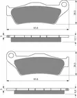 GOLDFREN Jarrupalat 292 Ceramic Carbon S3 - Moottoripyörän jarrupalat - D228052 - 1
