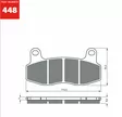 GOLDFREN Jarrupalat 448 Ceramic Carbon S33 - Moottoripyörän jarrupalat - D530342 - 1