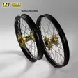 Haan wheel KX65 00- 14-1,60 GOLD HUB/BLACK RIM - Moottoripyörän täydelliset vanteet - D350682 - 1