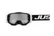 Just1 Goggle Iris 2.0 Logo Valkoinen - Musta Peili Hopea Linssi - Offroad ajolasit - D444822 - 1