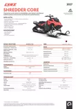 Lynx 27 Shredder Core 3700 600RR E-Tec ES 64mm Viper Red / Black - Lynx moottorikelkka 2027 -mallisto - 144362 - 2