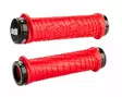 ODI LOCK-ON Grips Troy Lee Designs Signature Series Bright Red W/Black - Moottoripyörän kahvakumit - D510132 - 1