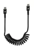Optiline Usb-C to Usb-C 1M Recoile Cable 38707 - Moottoripyörän matkapuhelintarvikkeet - D449312 - 1