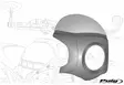 Puig Fairing Abs Semifairing Round Light Dim.195Mm - Moottoripyörän katteet & tuulenohjaimet - D302182 - 2