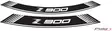 Puig Kit 8 Rim Strips Z900 C/White - Moottoripyörän vanneteipit - D302322 - 1