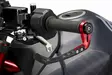 Puig Protector Clutch Lever Raw C/Red - Moottoripyörän käsisuojat - D510932 - 1