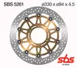 Sbs Jarrulevy Standard - Moottoripyörän jarrulevyt - D241862 - 1