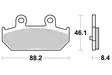 Sbs Jarrupalat Ceramic - Moottoripyörän jarrupalat - D220592 - 1