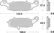 Sbs Jarrupalat Ceramic - Moottoripyörän jarrupalat - D221052 - 1