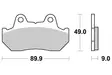 Sbs Jarrupalat Ceramic - Moottoripyörän jarrupalat - D2552 - 2