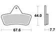 Sbs Jarrupalat Racing Sintered - Moottoripyörän jarrupalat - D220922 - 1