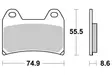 Sbs Jarrupalat Sintered - Moottoripyörän jarrupalat - D2742 - 1