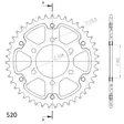 Supersprox Stealth Takaratas Musta - Moottoripyörän takarattaat - D294002 - 2