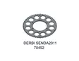 Tec-X Takaratas 62 hammasta (420) Ø108mm Aprilia 14- Derbi 10- Gilera 10- - Mopon Takarattaat - D117142 - 2