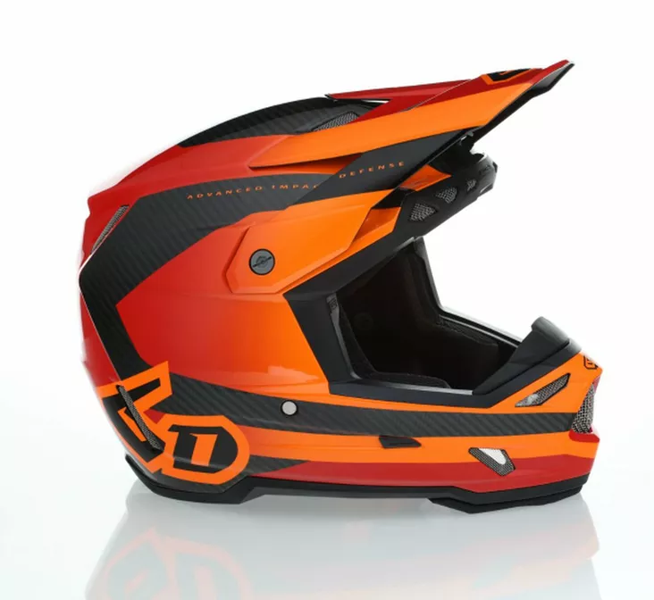 6D Helmet ATR-3 Pure Gloss Orange FIM - Offroad-kypärät - D547002 - 1