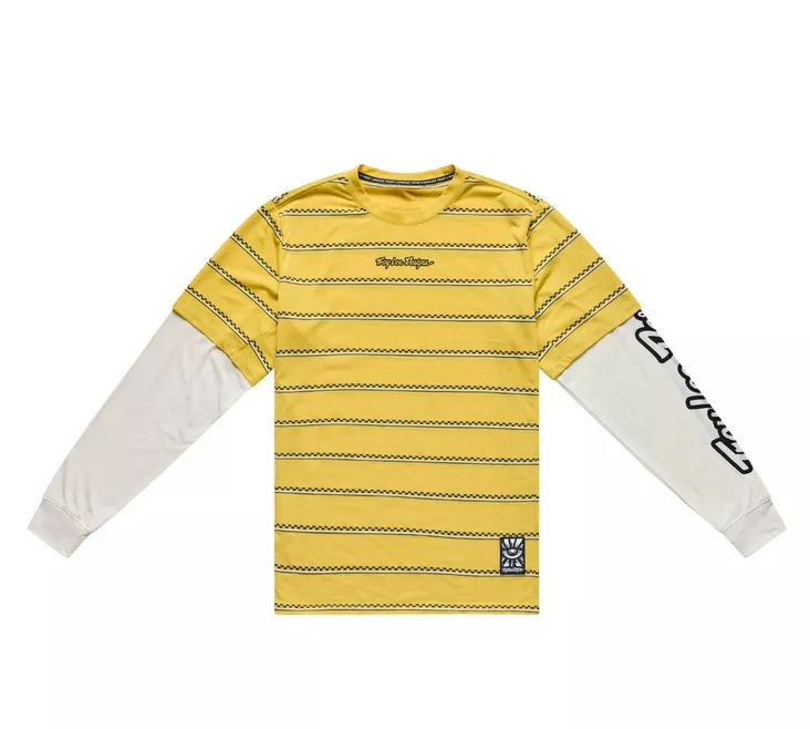 Skyline Fakie Ride Long Sleeve Tee Stripe Butter - Pyöräilypaidat - 144952 - 1
