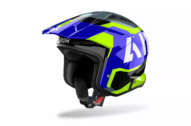 Airoh Kypärä TRR II Jupiter Sininen/Keltainen Kiiltävä - Offroad-kypärät - D522632 - 1