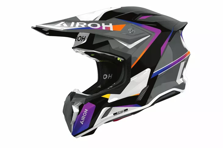 Airoh Kypärä Twist 3 Hustle kiiltävä - Offroad-kypärät - D522602 - 1