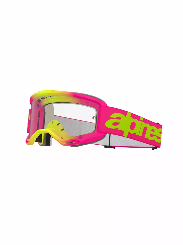 Alpinestars Ajolasit Vision 5 WORDMARK Pinkki/Fluo Keltainen Kirkas - Offroad ajolasit - D500312 - 1