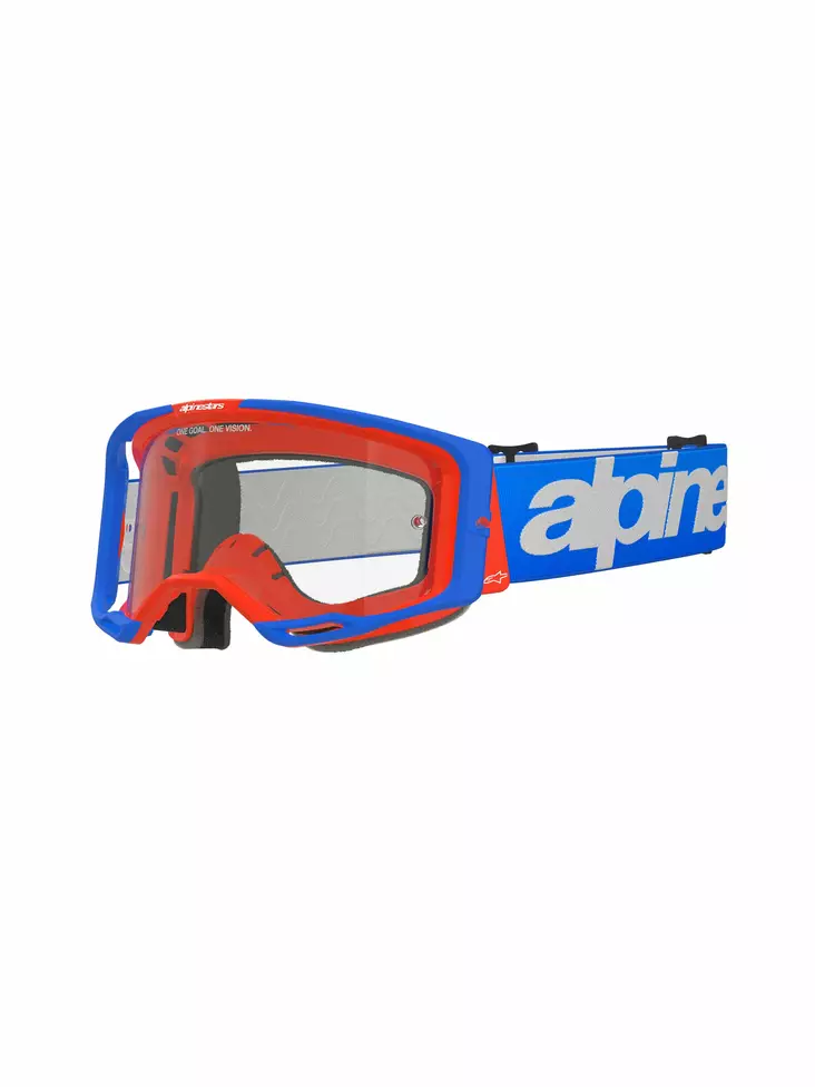 Alpinestars Ajolasit Vision 8 WORDMARK Sininen/Oranssi Kirkas - Offroad ajolasit - D500282 - 1