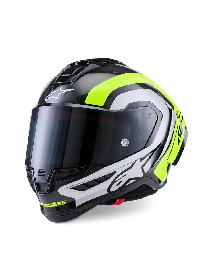 Alpinestars Kypärä Supertech S-R10 Arius Musta/Silver/Fluo Keltainen - Umpikypärät - D527482 - 1