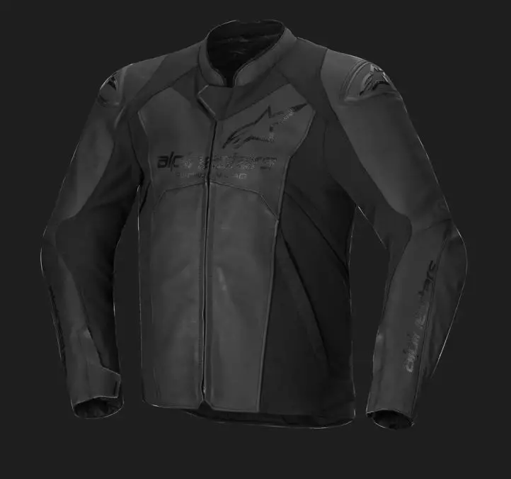 Alpinestars Nahkatakki Faster v3 Musta/Musta - Moottoripyöränahkatakit & -liivit - D496892 - 1