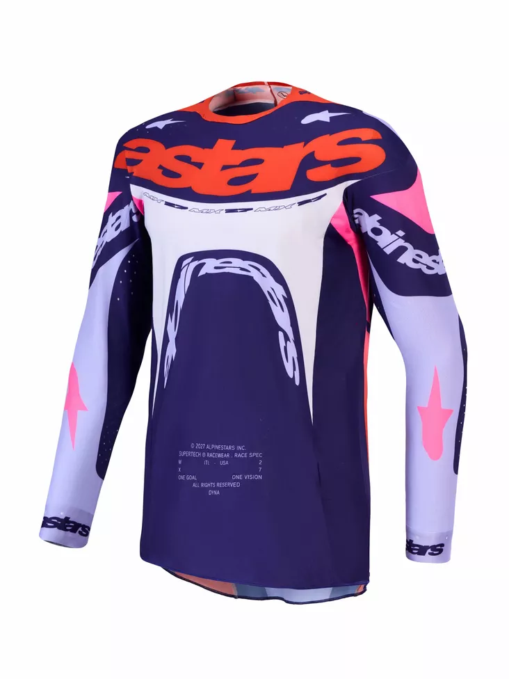 Alpinestars Paita Supertech Dyna Violetti/Lila/Pinkki Fluo - Motocross paidat MX - D540952 - 1