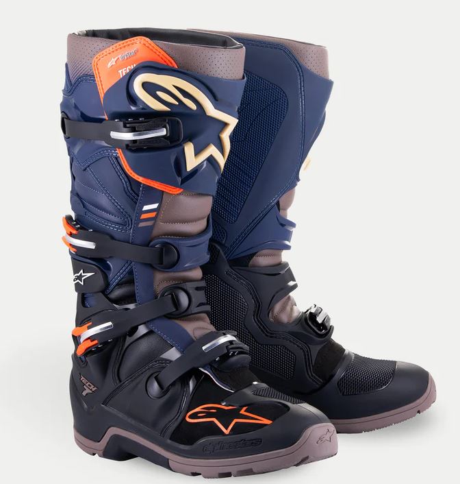 *Alpinestars Saapas Tech 7 Drystar Navy/Gray - Offroad ajosaappaat - D491002 - 1