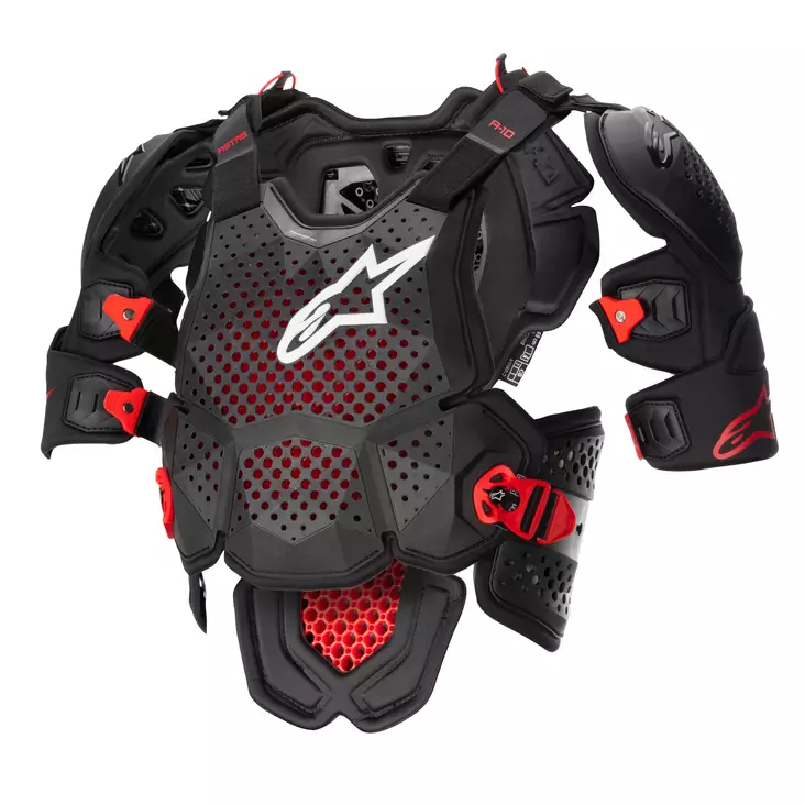 Alpinestars Suojaliivi A-10 V2 Full Chest Musta/antrasiitti - Rintasuojat - D438262 - 1