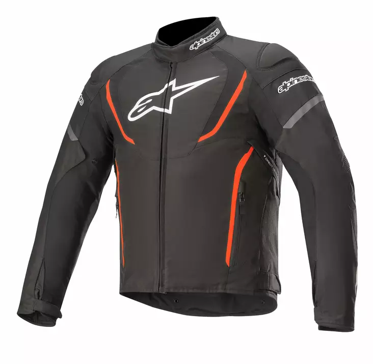 Alpinestars Takki T-Jaws v3 Vedenpitävä Musta/Pun Fluo - Kalvolliset moottoripyörätakit - D279022 - 1