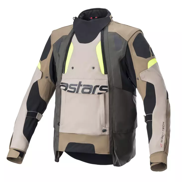 Alpinestars Tekstiilitakki Halo Drystar Khaki/Hiekka - Kalvolliset moottoripyörätakit - D397412 - 1