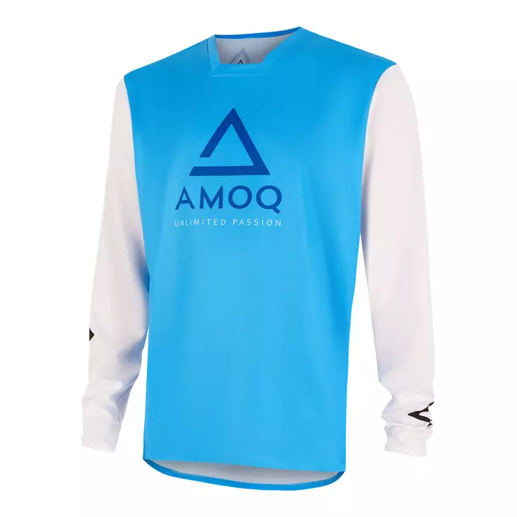 AMOQ Ascent Comp Ajopaita Vaaleansininen-Valkoinen - Motocross paidat MX - D490712 - 1
