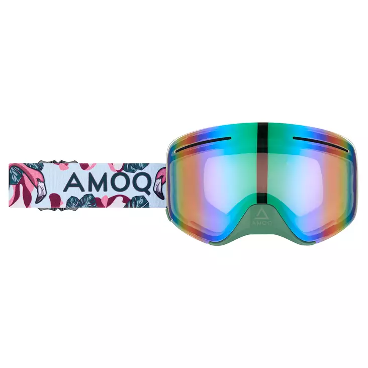 AMOQ Vision Vent+ Magnetic Ajolasit Tropical - Vihreä Peili - Kelkkailu ajolasit & linssit - D443522 - 1