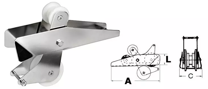 Ankkuripidike SS - Veneen Ankkurit & tarvikkeet - D123312 - 1
