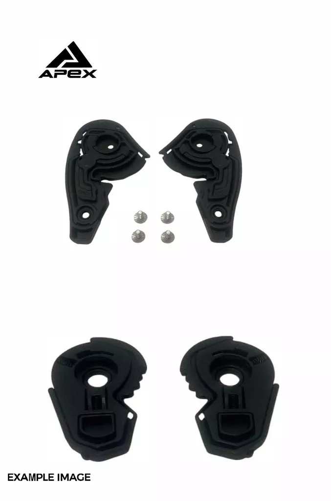 APEX AC500, AT300, AI100 Visor plates inc. Screws - Visiirimekanismit - D510422 - 1