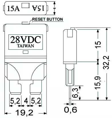 Automaattisulake 10A 5 kpl/pakk - Sulakerasiat - D123052 - 1