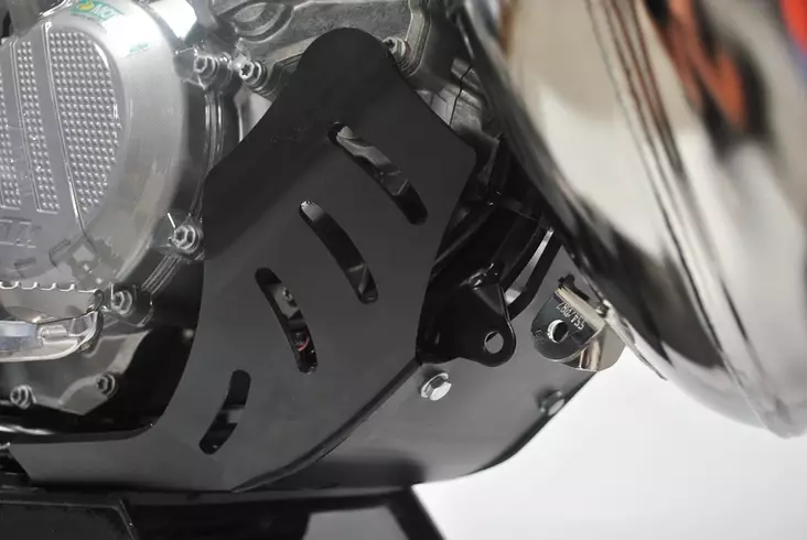 AXP Skid Plate PHD 6mm Black KTM EXC/XCW 250/300 / Husqvarna TE 250/300 17-23 - Moottoripyörän pohjapanssarit - D243622 - 1