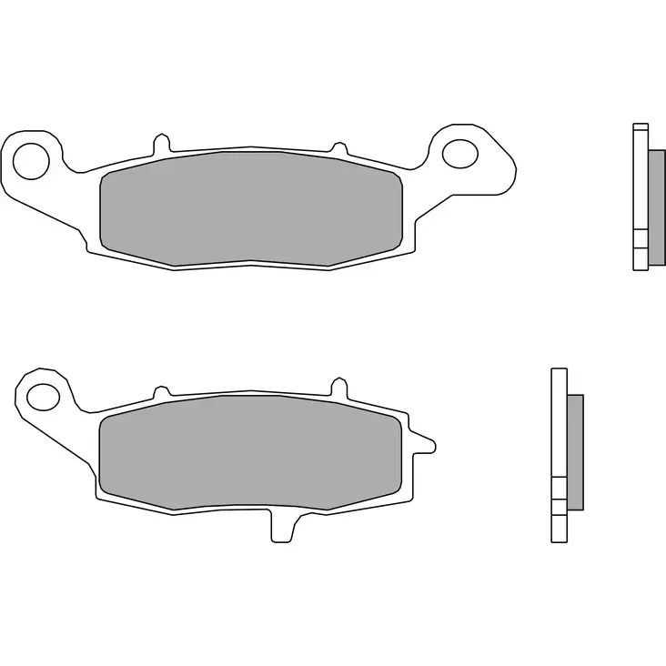 Brembo Jarrupalat Eteen Sintered Road - Moottoripyörän jarrupalat - D83952 - 1