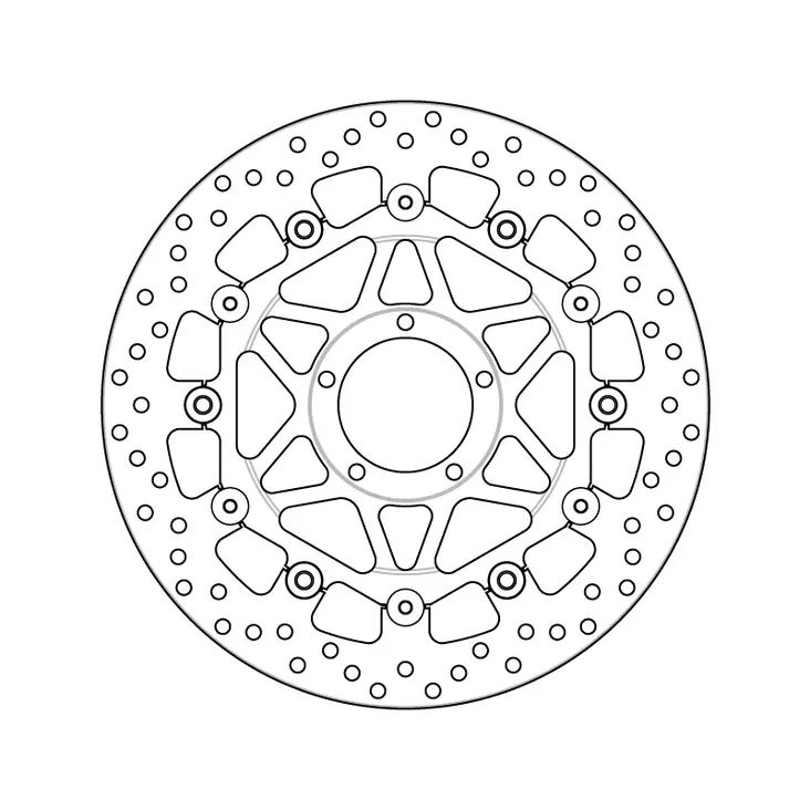 Brembo Serie Oro jarrulevy kelluva - Moottoripyörän jarrulevyt - D157432 - 1
