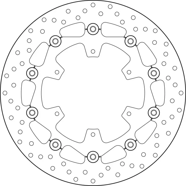 Brembo Serie Oro jarrulevy kelluva - Moottoripyörän jarrulevyt - D190922 - 1