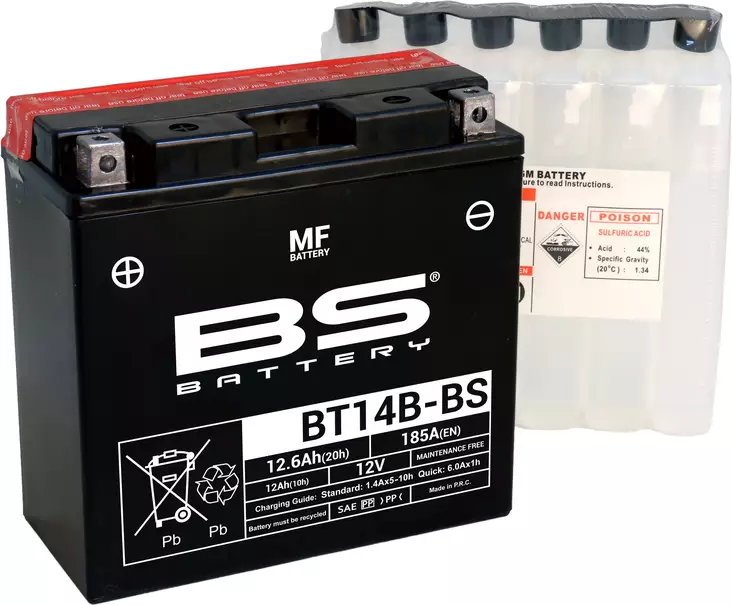 BS Battery BT14B-BS MF (cp) Maintenance Free - Akut - D262592 - 1