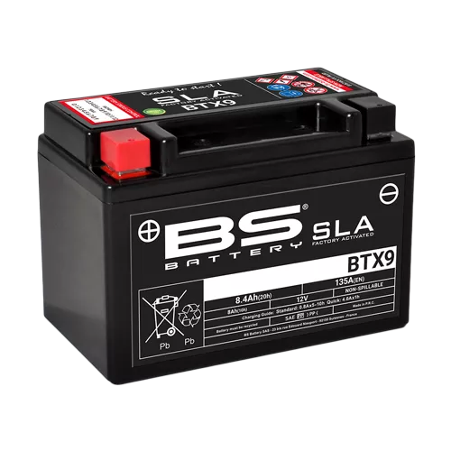 BS Battery BTX9 (FA) SLA - Sealed & Activated - Akut - D262612 - 1