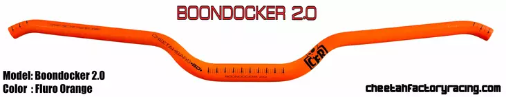 CFR Boondocker Ohjaustanko 2.0 Fluro oranssi - Moottorikelkan ohjaustangot - D304402 - 1