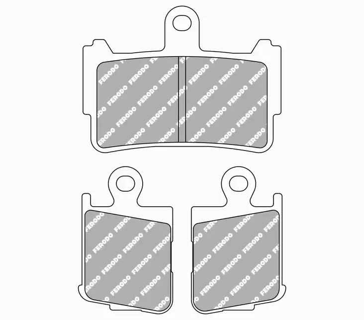 Ferodo jarrupalat Sinter Grip: Honda VFR1200F - Moottoripyörän jarrupalat - D495212 - 1