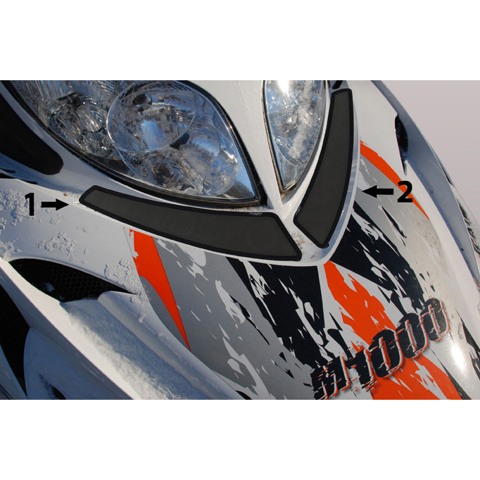 Frogzskin Arctic Cat Headlight Vent Cover (2 pc) - 05-11 M-Series 06-11 CF - Moottorikelkan ilmastointikalvot - D148292 - 1