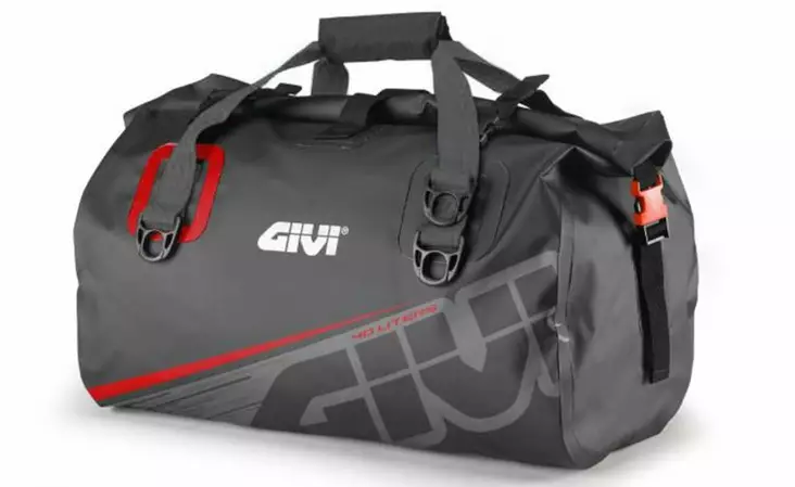 Givi EA115GR Vedenpitävä laukku 40lt musta/harmaa/punainen - Moottoripyörän pehmeät laukut - D354932 - 1