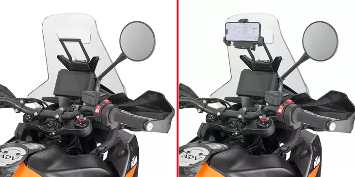 Givi Fairing upper bracket KTM 890 ADVENTURE (23) - Moottoripyörän tuulisuojat - D485552 - 1