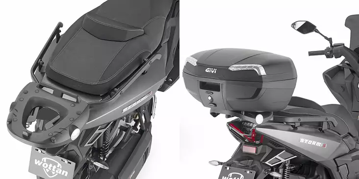 Givi REAR RACK WOTTAN STORM S 300 (2022) - Moottoripyörän laukkujen kiinnityssarjat - D478812 - 1